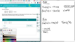 Proving Trigonometric identities using odd and even properties 1