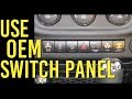 Use The OEM Switch Panel on your Jeep JK (Hidden Garage Door Button)