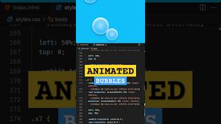 💧 Animated Bubbles with HTML & CSS #shorts #viral #css #animation #shortvideo #coding #programming