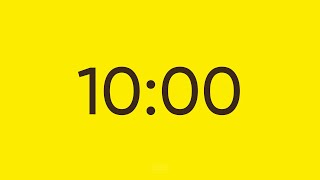 10 Minute Timer - Study Focus (Golden Yellow Bright)