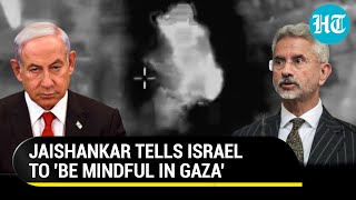 Jaishankar Says 2-State Solution Must To End Gaza War, Tells Israel To Be Mindful | Watch