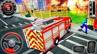 Real Fire Truck Driving Simulator 2020 - Fire Fighting Fireman's Daily Job - Android GamePlay