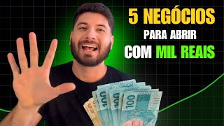 5 NEGÓCIOS QUE TESTEI E DERAM CERTO (Comece com menos de R$1000!)