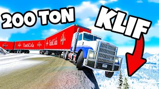 ❄️ ZJEŻDŻAM 200 TONOWĄ CIĘŻARÓWKĄ Z GÓRY!? | BeamNG Drive |