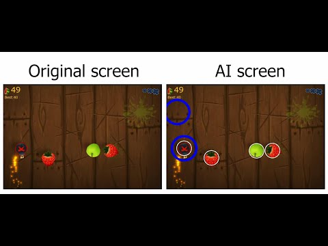 Creé una IA perfecta para Fruit Ninja