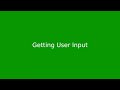 Chapter 3: Getting User Input in Java