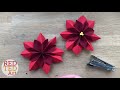 paper flower diy easy poinsettia decor diy diy christmas decor 3d paper room decor