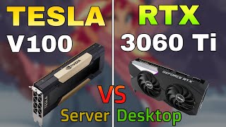 NVIDIA Tesla V100 vs RTX 3060 Ti Test in 7 games