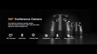 2022 All in One Video Conference Camera, panoramic view, automatic cruise, AI sound source tracking