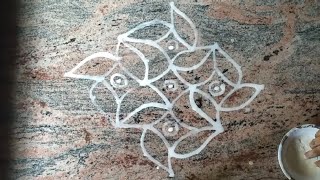 9-1 Dot Rangoli | Daily Rangoli | Easy Rangoli | Rangoli for beginners