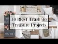 10 BEST TRASH TO TREASURE PROJECTS! | FARMHOUSE DECORATING IDEAS | THRIFT STORE MAKEOVERS