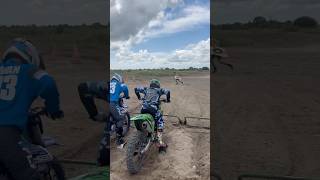 This start CRASH is still WILD! Click above for full crash #motocross #crash