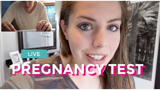 LIVE PREGNANCY TEST -- TTC Baby #2 -- Pregnant after miscarriage
