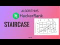 #7 Staircase [ Pattern Printing ]  | Hackerrank Algorithms Solution