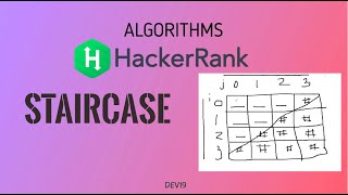 #7 Staircase [ Pattern Printing ] | Hackerrank Algorithms Solution