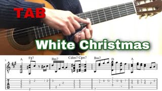 【TAB譜付き】White Christmas(ホワイトクリスマス)初級～中級ソロギターレッスン