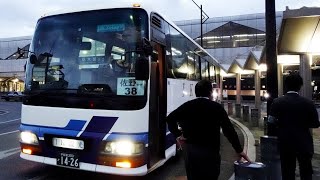 【いすゞガーラ2000HD走行音】アイケー観光(KL-LV781R2)　栃木駅→佐野駅【両毛線代行バス】