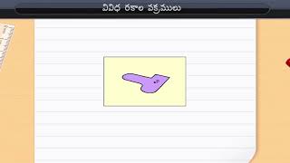 వివిధ రకాల వక్రాలు | Different types of curves | Class 6 | Maths