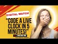 I Built a Digital Watch Using Only HTML, CSS, and JS #digitalwatch #html #js #css #coding