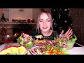 mukbang Новогодний стол салаты горячее new year s table salads hot не asmr