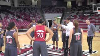 Sights and Sounds of #WKU WBB Off-Day Practice at Troy 11-30-12