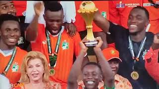 Remise des trophées - CAN 2023 - Côte d'Ivoire Vs Nigeria 2 à 1 - La côte d'Ivoire remporte 3ème CAN