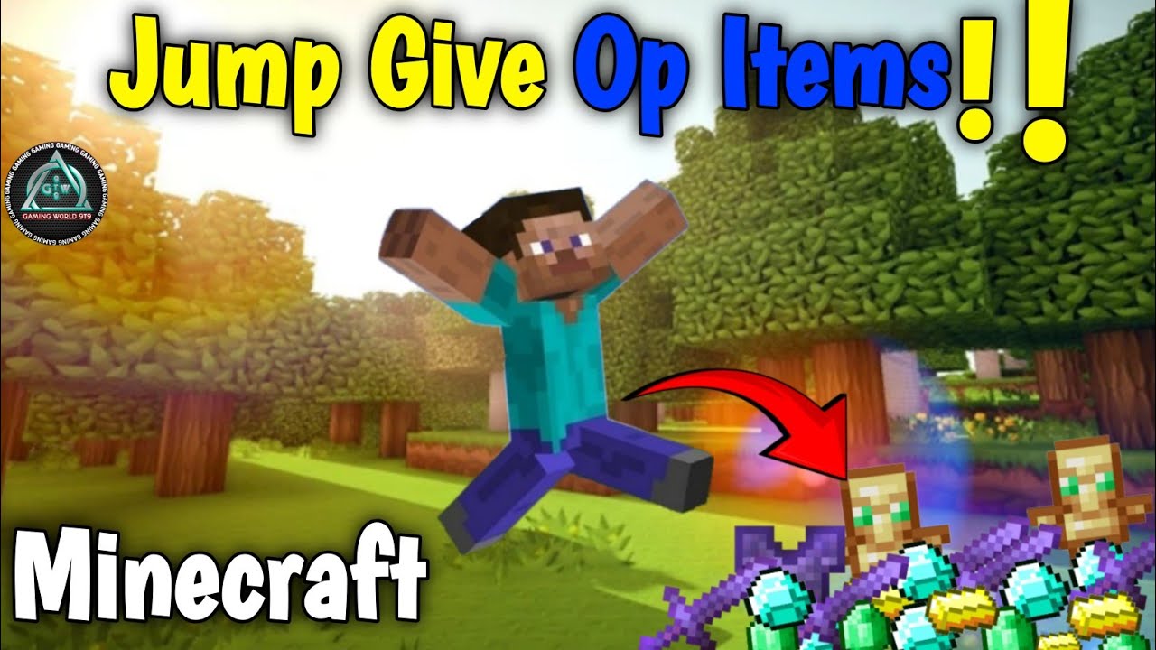 Minecraft But Jumping Gives You Op Items Best Minecraft Mods Youtube