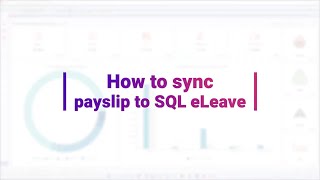 SQL Payroll - sync payslips to SQL eLeave & eClaim app