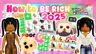 How to BE RICH *2025* in Adopt Me! 🤩(FAST \u0026 EASY)