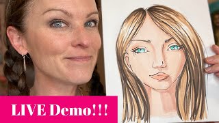 Real Time Drawing & How to Color with Markers Demonstration!!