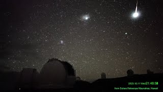 ハワイ・マウナケア星空ライブカメラ 2023年10月12日UTの流星ダイジェスト/Meteors over Maunakea, Hawaii, Oct 12, 2023 UT