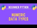 Numeric Data Types in Python - Beginner Python - Programming Tutorial