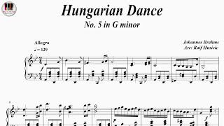 Hungarian Dance No. 5 in G minor - Johannes Brahms, Piano