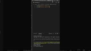 Python Comments | Python Tutorial | Comment In Python #shorts