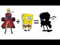 Naruto and Spongebob Squarepants Characters Fusion