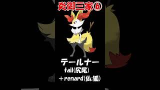 【英語名＆由来】カロス御三家【ポケモン】|【Name Origin】Kalos starter【Pokémon 】 #shorts