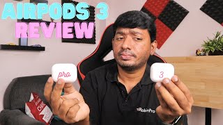 AirPods 3 REVIEW 🔥 Design, Audio Quality & AirPods Pro vs AirPods 3 எது வாங்கலாம்?