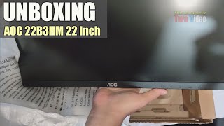 AOC 22B3HM Monitor LED 22 unboxing