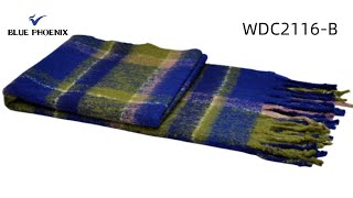 fluffy shawl 45% wool 45% acrylic 10% nylon plaid thick winter for women: