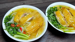PHỞ GÀ - Cách Nấu PHỞ GÀ ngon tại nhà thịt vàng ươm nước lèo trong veo - @TÚLÊMIỀNTÂY