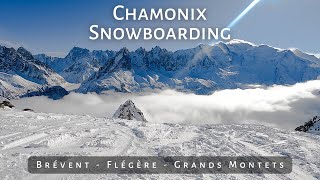 Experience Snowboarding Above the Clouds in France 🇫🇷 | Amazing Views - Mont Blanc - 4K POV