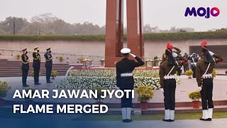 Watch | Amar Jawan Jyoti Flame At India Gate Being Merged With The National War Memorial Flame