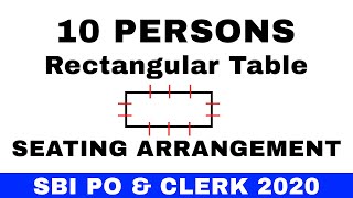 Seating Arrangement Reasoning Puzzle Tricks for  SBI PO & SBI Clerk 2020