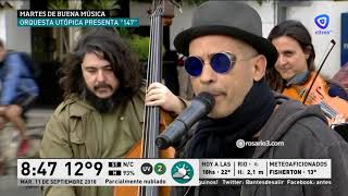 Orquesta Utópica sonó en vivo en la mañana de ADS