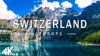 FLYING OVER SWITEZRLAND (4K UHD) - Relaxing Music Along With Beautiful Nature Videos - 4K Video HD