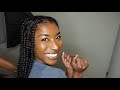 HOW TO DO SUPER EASY FLAT JUMBO KNOTLESS BOX BRAIDS DETAILED!