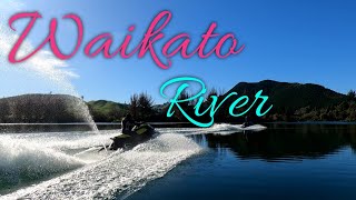 Waikato River winter jetski ride to The Geothermal Pipe