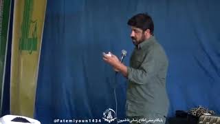 مداحی مجتبی رمضانی بین نیروهای فاطمیون در سوریه