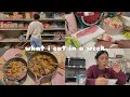 what i eat in a week (grocery shopping, asian food, coffee, + cooking)