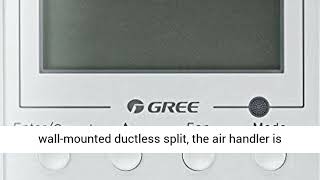 Gree 30,000 BTU 20 SEER Ceiling Cassette Ductless Mini Split Air Conditioner Heat Pump 208230V